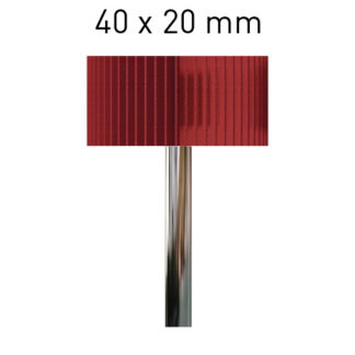 Ruote lamellari con gambo 40 x 20 corindone P180