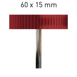 Ruote lamellari con gambo 60 x 15 corindone P60